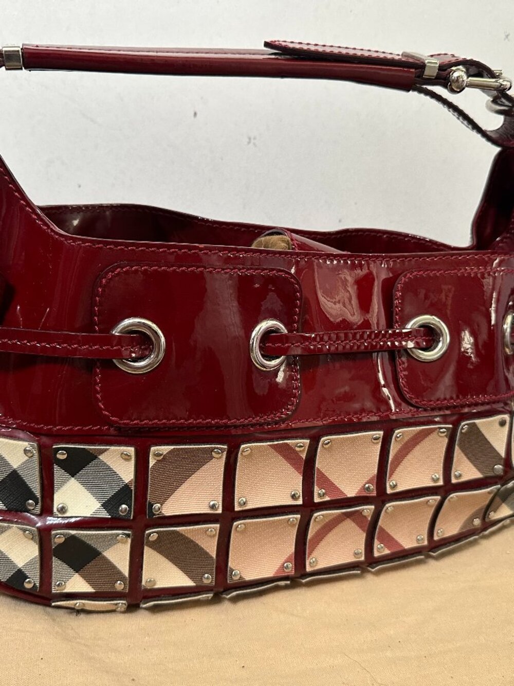 Burberry Nova Check Warrior Hobo